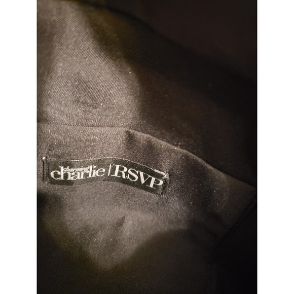 Charming Charlie RSVP Black & Silver Metallic Sequins/Beads Crossbody Purse - Picture 6 of 7